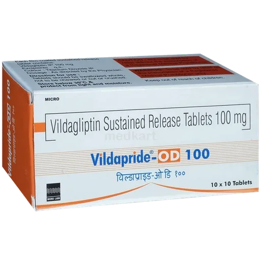 vildapride od 100mg tablet 10's